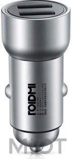 Автомобильное зарядное устройство Xiaomi RoidMi Car Charger Silver
